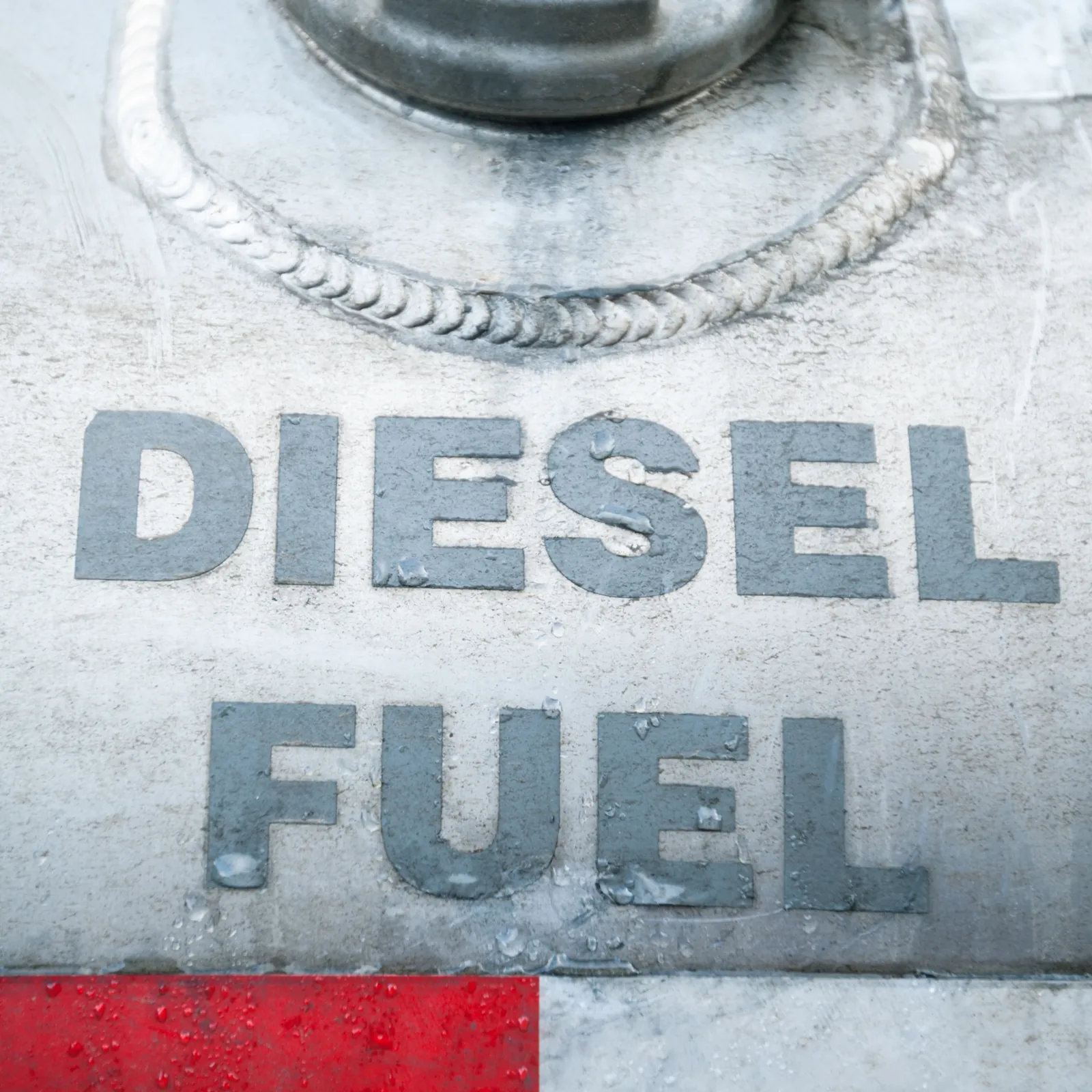 Diesel fuel tank marking (representative image)