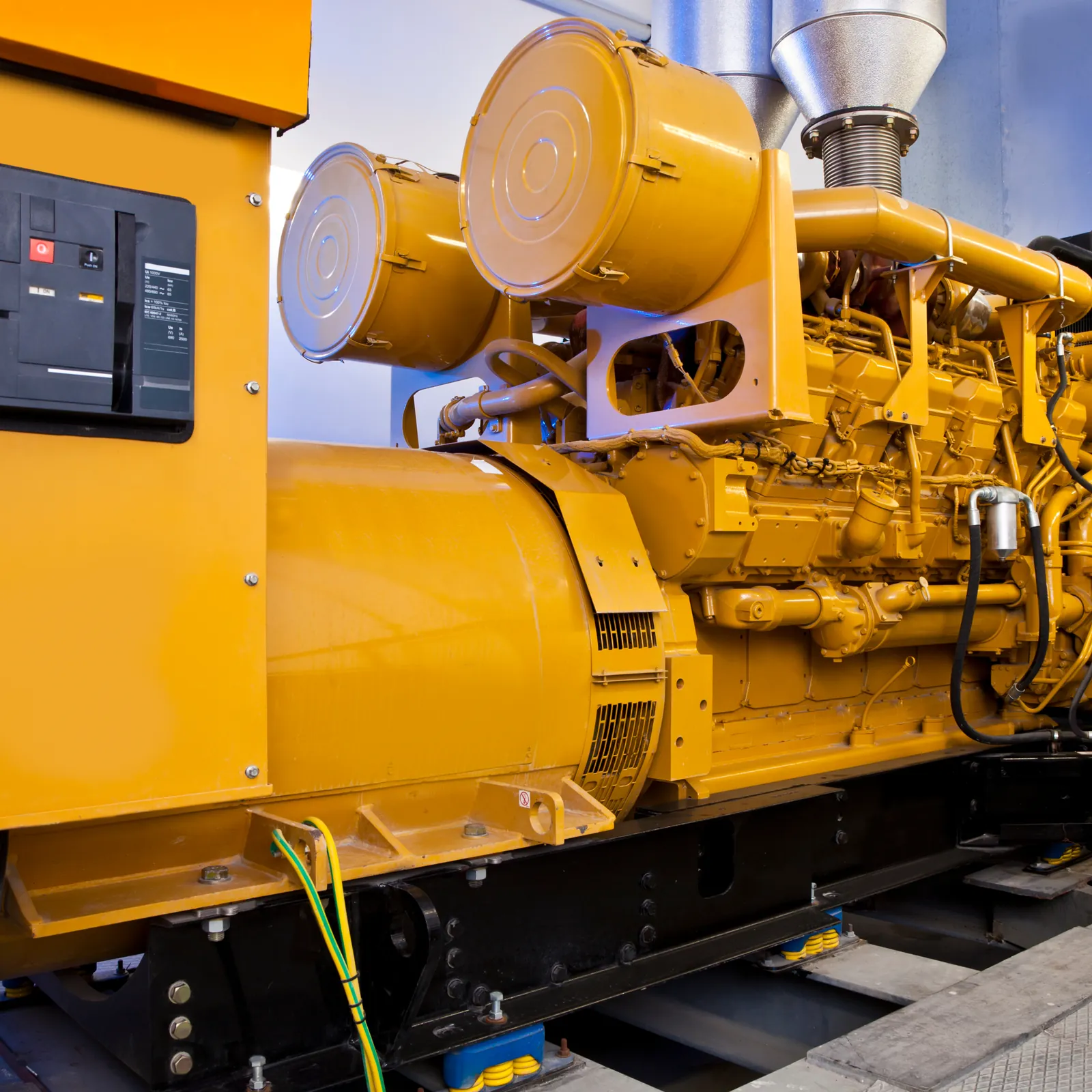 Industrial diesel generator set (representative image)