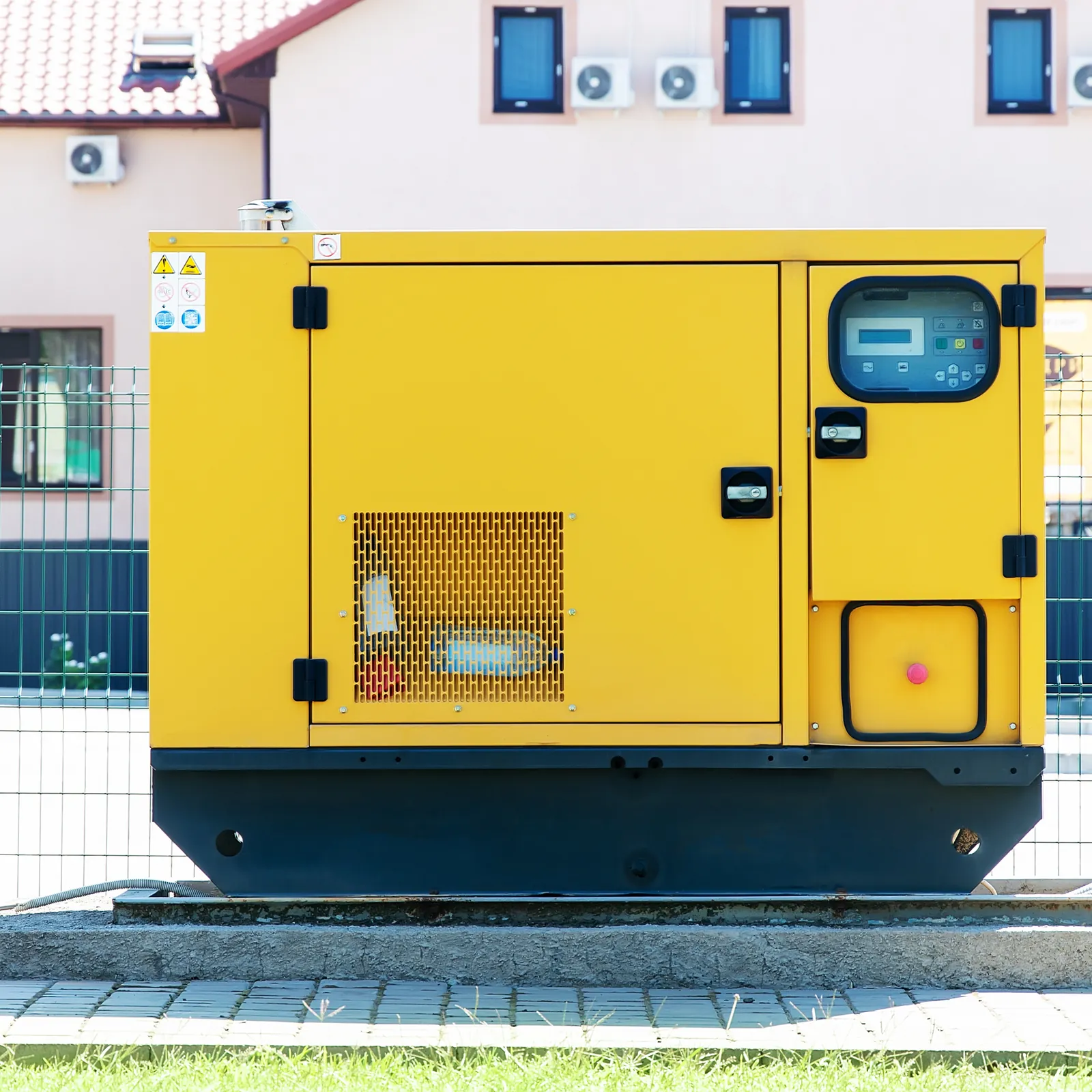 Packaged standby generator set (representative image)